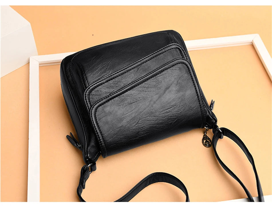 2023 Fashion Soft Leather Shoulder Bags Luxury Women Handbags Designer Brand Casual Crossbody Bags For Women Sac a Main Female