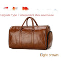 2024 Leather Travel Bag Large Duffle Independent Big Fitness Bags Handbag Bag Luggage Shoulder Bag Black Men Fashion Zipper Pu