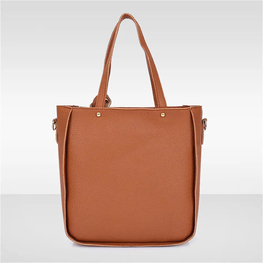 4pcs/Set Fashion Tassels Decoration Pu Leather Shoulder Bag Crossbody Bag Handbag Purse Wallet Solid Color Women Bag Combos 2024